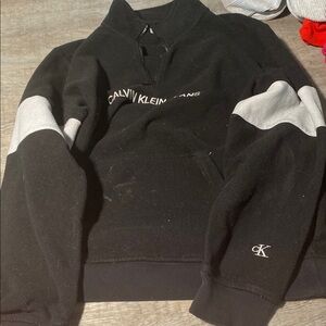Calvin Klein Black and Gray Sweatshirt